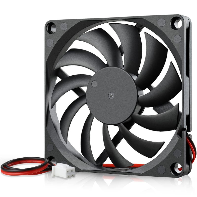 GDSTIME Radiator 80mm x 80mm x 10mm 12V Brushless DC Cooling Fan - Image 1